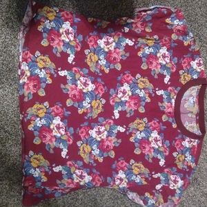 Zara flower shirt